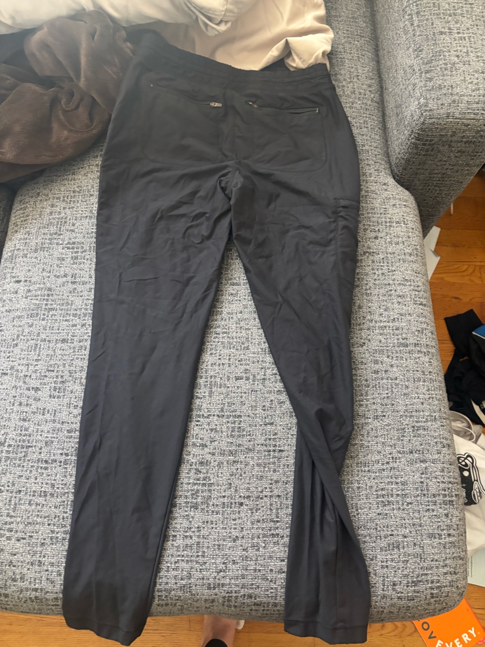 Women's Black Cherokee Form  XS Slim Fit Joggers with Zippered Back Pockets